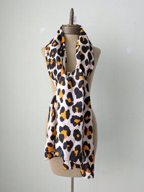 H&M leopard print long scarf shawl hijab